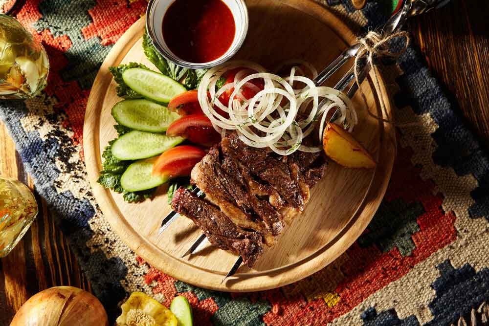 Yuan's Fresh Meat – grilled meat with vegetables