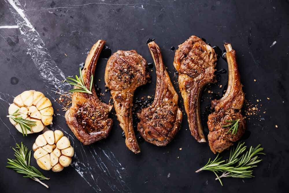 Yuan's Fresh Meat – lamb chops with rosemary
